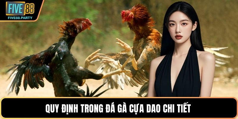 Đá gà Cựa dao – Bí Quyết Đấu Chiến Kê Hiệu Quả Tại Five88 Quy định trong Đá gà Cựa dao chi tiết